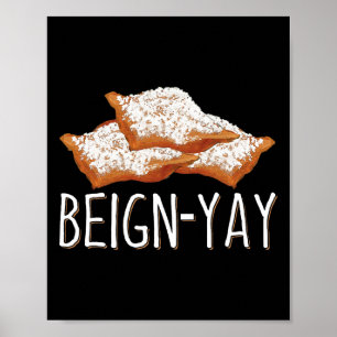 Affiche Citation De Beign Yay Pour Un Byker Beignet