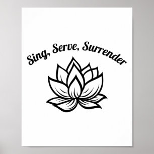 Affiche Citation de Bhakti Yoga Lotus _2 