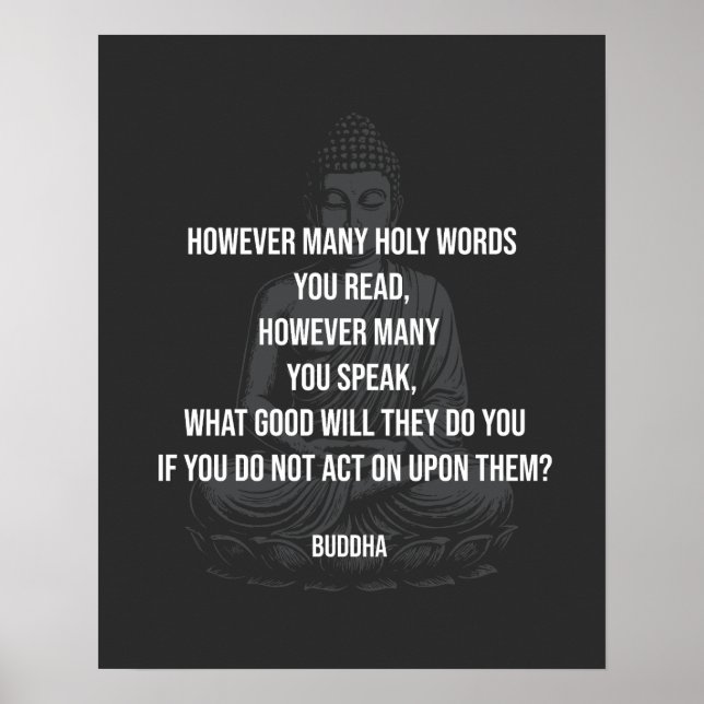 Affiche Citation de Bouddha (Devant)