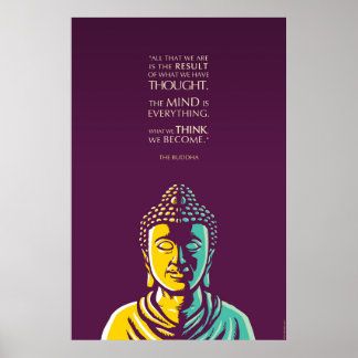 Affiche Citation de Bouddha : L'esprit est tout