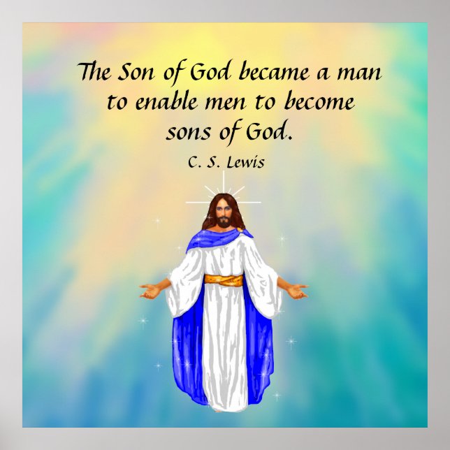 Affiche Citation de C. S. Lewis (Devant)