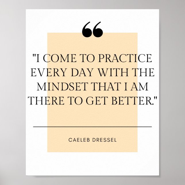Affiche Citation de Caeleb Dressel (Devant)