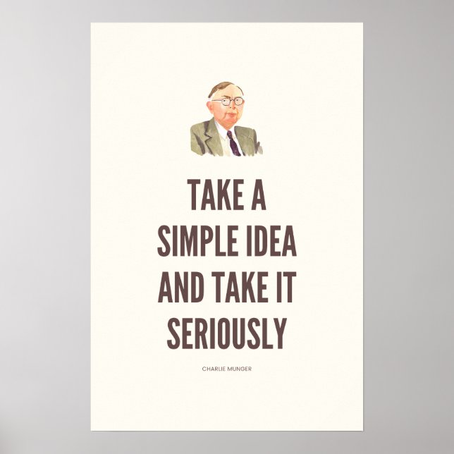 Affiche Citation de Charlie Munger (Devant)