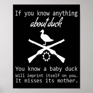 Affiche Citation de chasse au canard - Cadeau drôle de cha