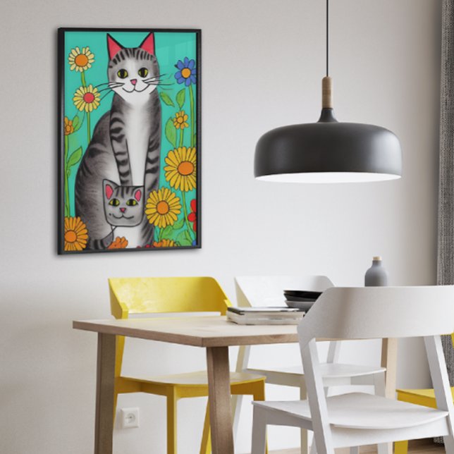 Affiche Citation de chats et de chatons en plastique migno (Créateur téléchargé)