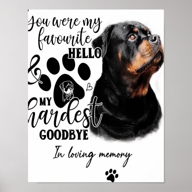 Affiche Citation de chien cadeau d'anniversaire du proprié (Devant)