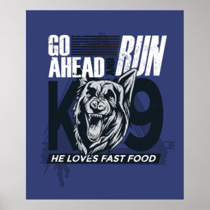 Affiche Citation de chien de police