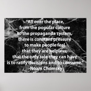 Affiche Citation de Chomsky
