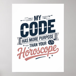 Affiche Citation de codage drôle AI Conception de programm