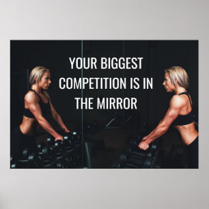 Affiche Citation de concours Motivational Gym Workm