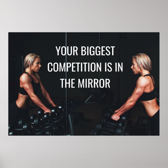 Affiche Citation de concours Motivational Gym Workm (Devant)