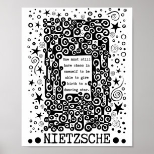 Affiche Citation de Dancing STAR par Nietzsche