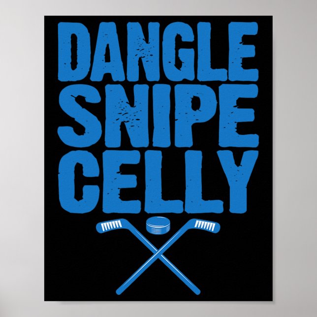 Affiche Citation de Dangle Rétro Snipe Celly - Joueur de h (Devant)