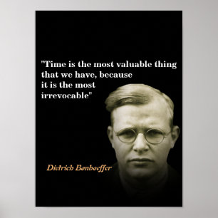 Affiche Citation De Dietrich Bonhoeffer À L'Heure