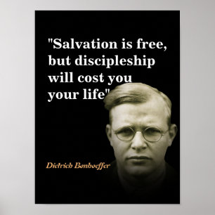 Affiche Citation De Dietrich Bonhoeffer Sur Le Salut