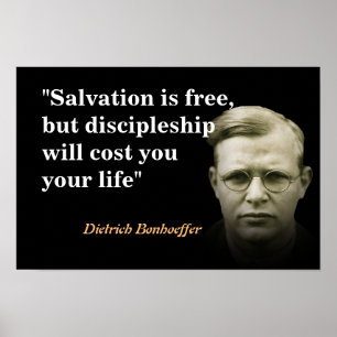 Affiche Citation De Dietrich Bonhoeffer Sur Le Salut