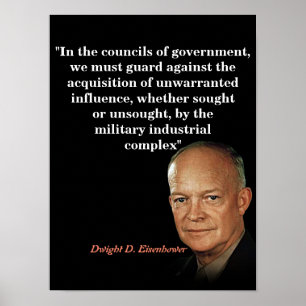 Affiche Citation De Dwight D. Eisenhower Sur L'Industrie M