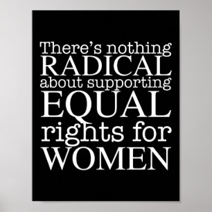 Affiche Citation de femme radicale sur les droits des femm