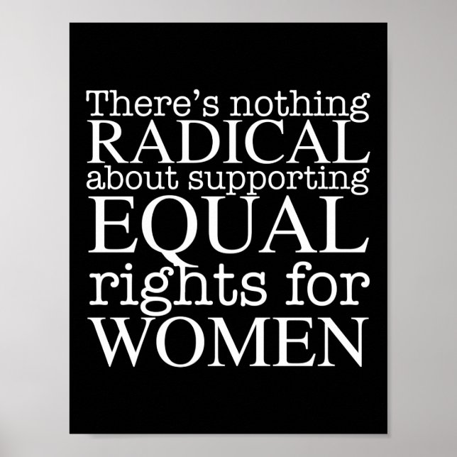 Affiche Citation de femme radicale sur les droits des femm (Devant)