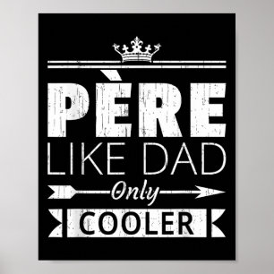 Affiche Citation de Fête des pères de père Glacière Funny