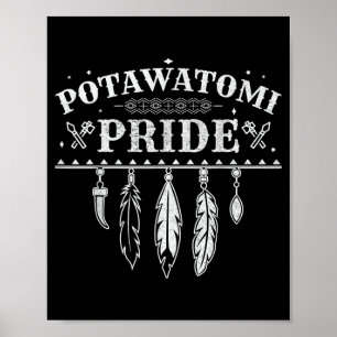 Affiche Citation de fierté amérindienne pour un Potawatomi