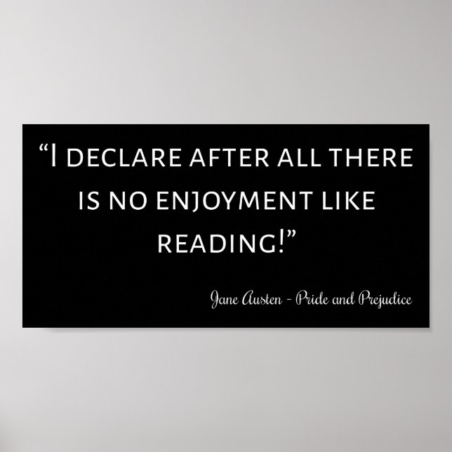 Affiche Citation de fierté et de préjudice III (Devant)