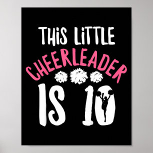 Affiche Citation de fille de cheer pour une cheerleader de