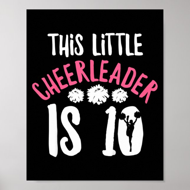 Affiche Citation de fille de cheer pour une cheerleader de (Devant)