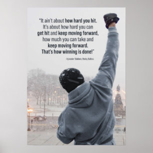 Affiche Citation de film inspirant de Rocky Balboa