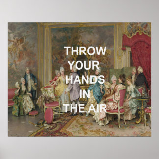 Affiche Citation de fond de danse amusante + Peinture à l'