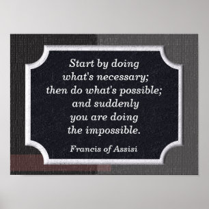 Affiche Citation de Francis of Assisi - imprimer