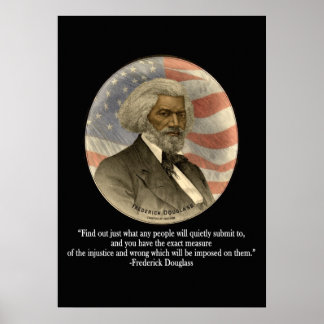 Affiche Citation de Frederick Douglass