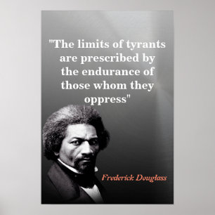 Affiche Citation de Frederick Douglass sur les Limites des