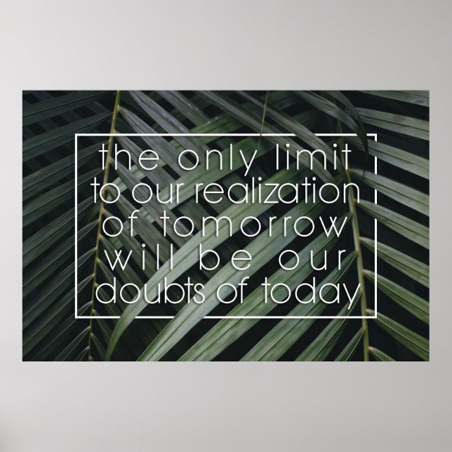 Affiche Citation de futur affirmatif positif sur impressio (Devant)