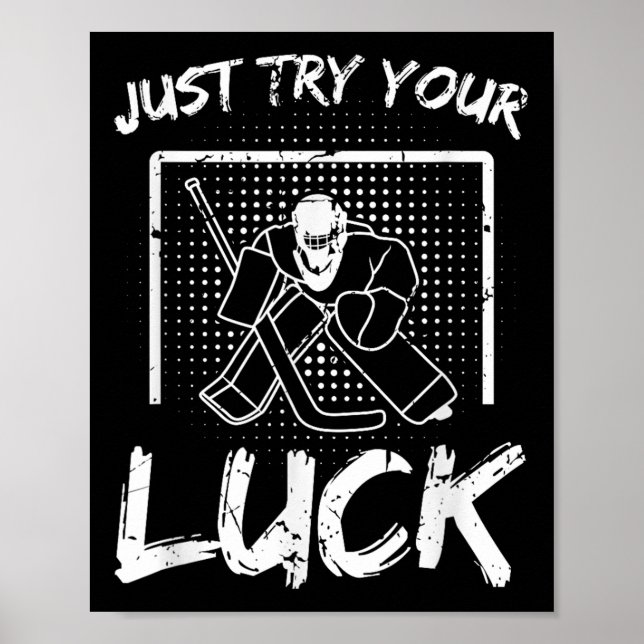 Affiche Citation de gardien de hockey sur glace (Devant)