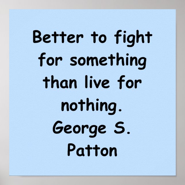 Affiche citation de george s patton (Devant)
