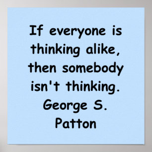 Affiche citation de george s patton