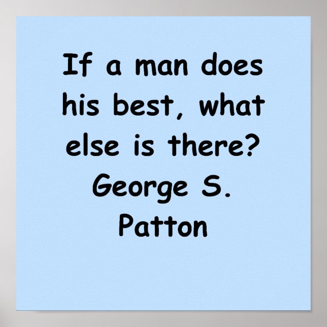 Affiche citation de george s patton (Devant)