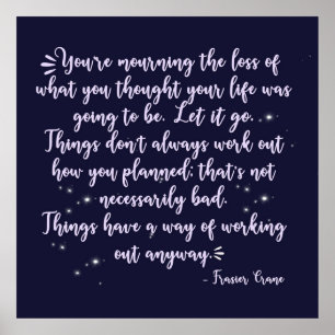 Affiche citation de grue frasier