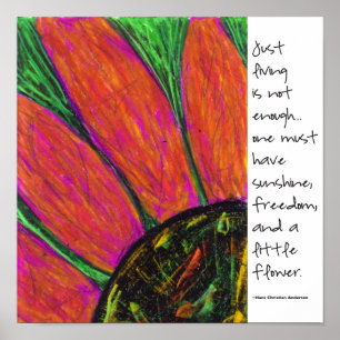 Affiche Citation de Hans Christian Anderson