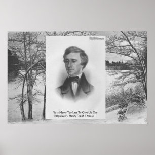 Affiche Citation de Henry David Thoreau
