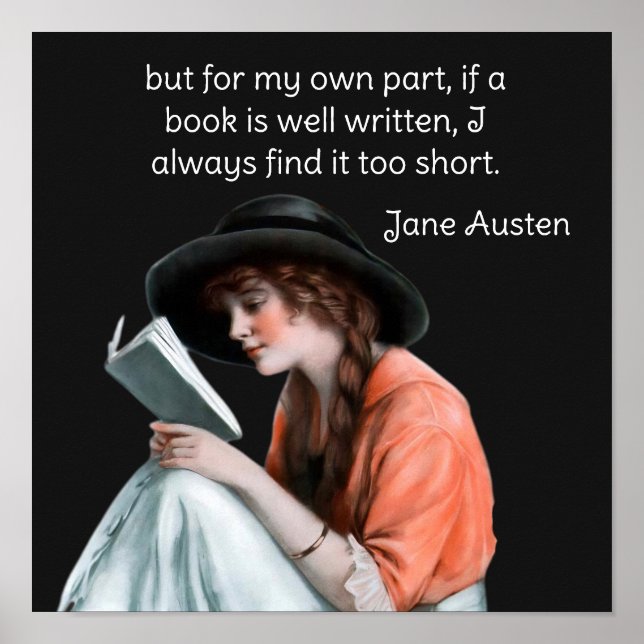 Affiche Citation de Jane Alston sur la lecture (Devant)
