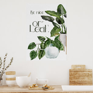 Affiche Citation de jardinage plante