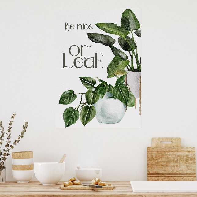 Affiche Citation de jardinage plante (Cuisine)