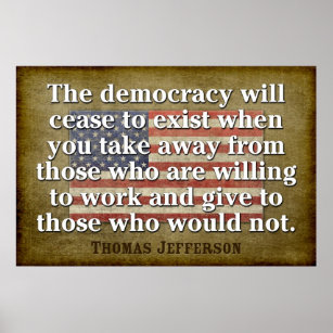 Posters Affiches Toiles Citation Thomas Jefferson Zazzle Fr