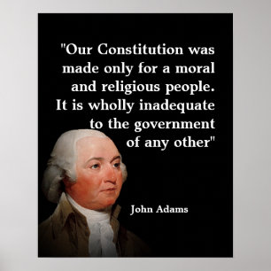 Affiche Citation de John Adams sur notre Constitution