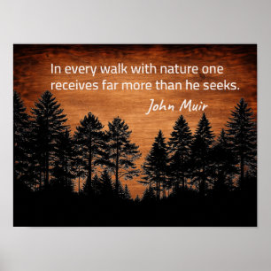 Affiche citation de John Muir