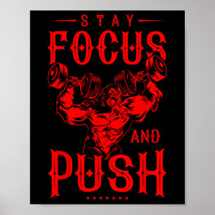 Affiche Citation de la bête de gorille Exercice Fitness Bo