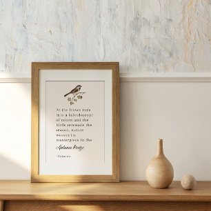 Affiche Citation de la brise d'automne