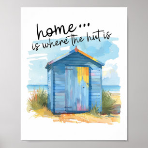 Affiche Citation de la cabane de plage douce maison Vacanc